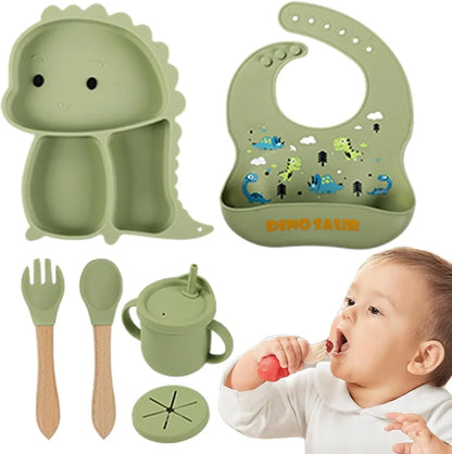 Kidilo - Baby Feeding Set – Silicone Dining Set (Multiple Pieces)