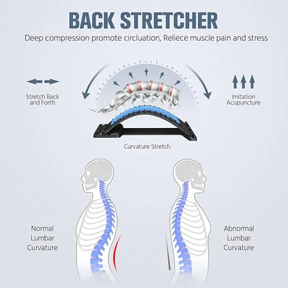 Back Stretcher & Spine Massager Relieve Back Pain Naturally – Anytime, Anywhere!