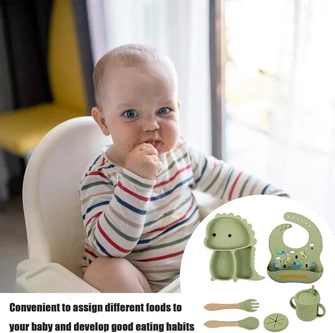 Kidilo - Baby Feeding Set – Silicone Dining Set (Multiple Pieces)