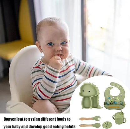 Kidilo - Baby Feeding Set – Silicone Dining Set (Multiple Pieces)