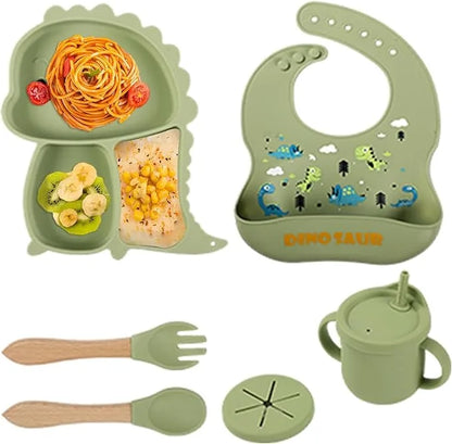 Kidilo - Baby Feeding Set – Silicone Dining Set (Multiple Pieces)